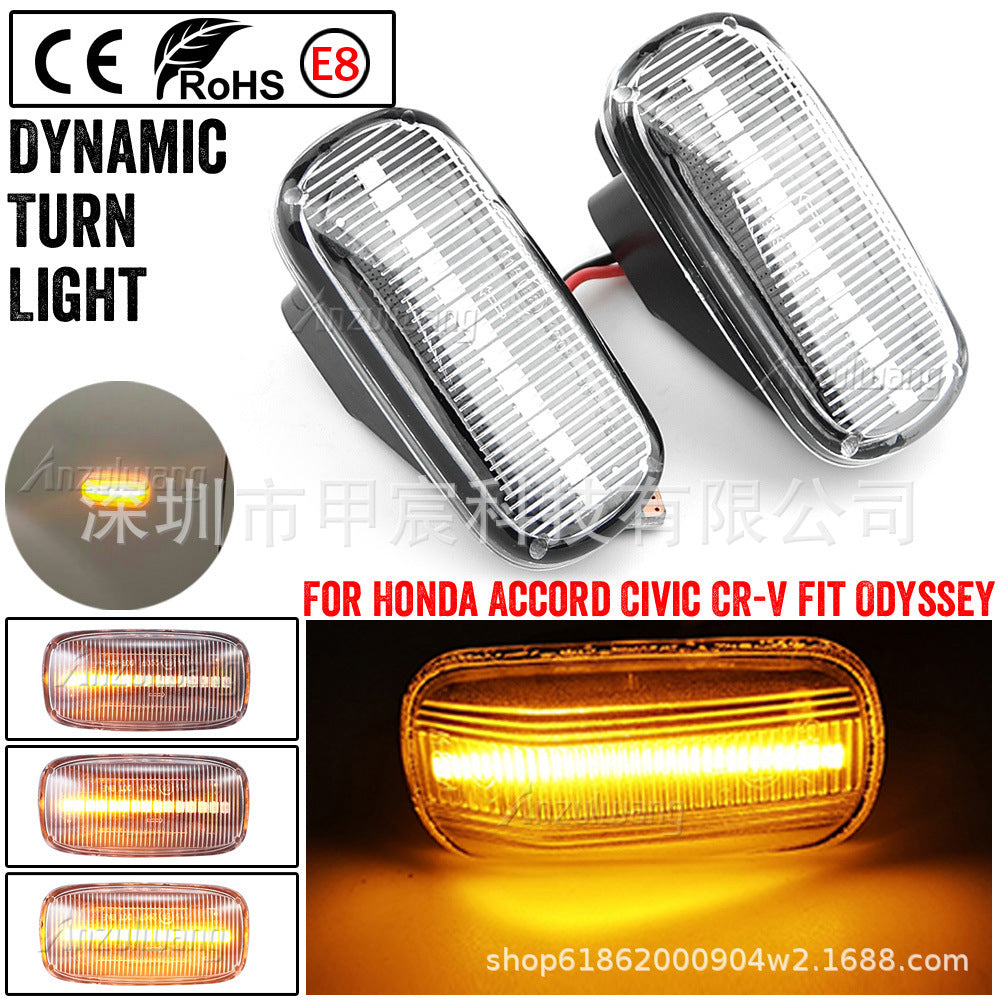 Honda Accord Civic Acura CR-V Fit Jazz Odyssey LED Flowing Water Fender Side Light