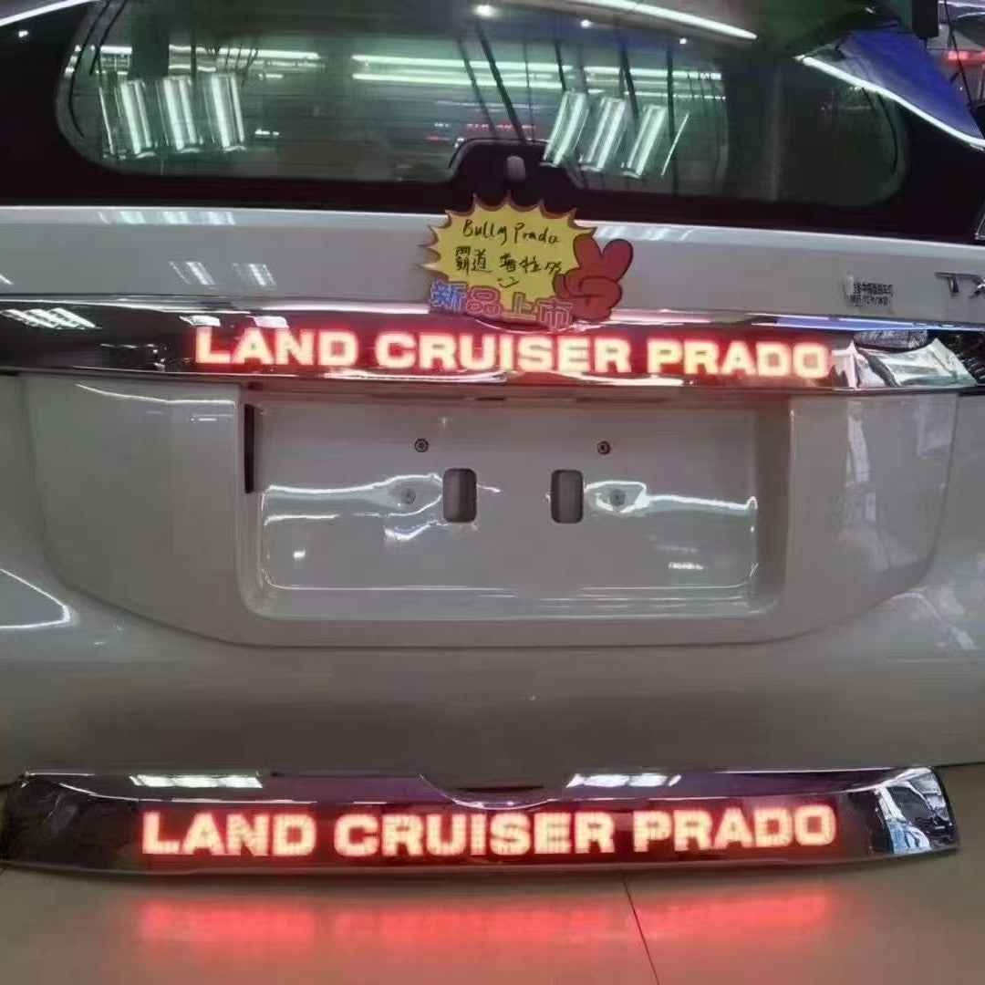 Toyota Prado 18-23 Tailgate Trim Strips With Lights, Led Lights, Trunk Decorative Bright Strips Modification
