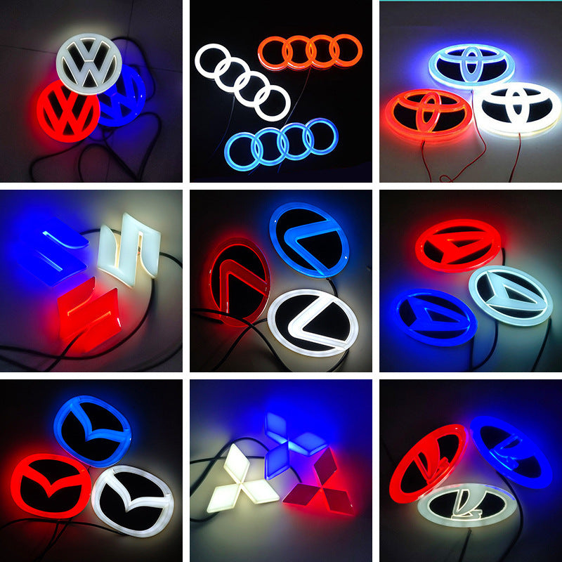 [Cross-border Hot Products] Suitable For All Kinds Of Car 4D Luminous LED Rear Colorful Lights Modified Car Lights