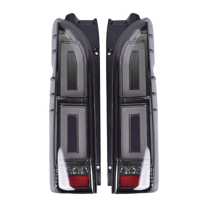 HIACE200 For Toyota Sea Lion 2005-2018 LED Tail Light Black Brake Light Turn Signal