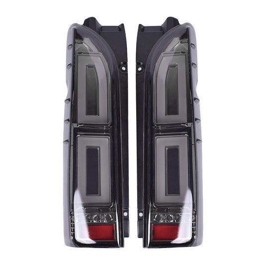 HIACE200 For Toyota Sea Lion 2005-2018 LED Tail Light Black Brake Light Turn Signal