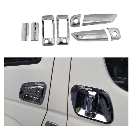 Toyota 06-19 Hiace 200 Series Handle, Electroplated Door Handle Covers, Abs Material Handle Chrome