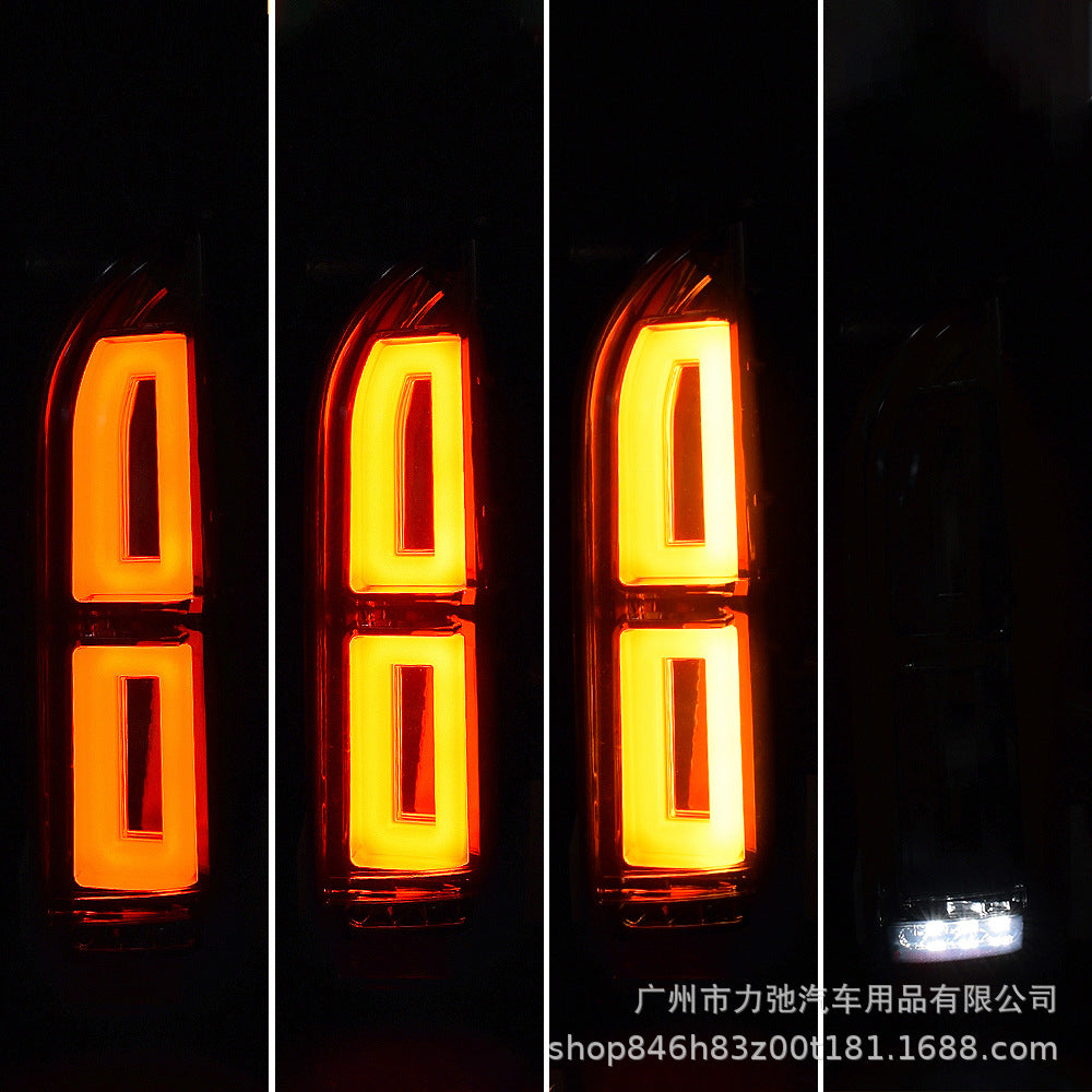 HIACE200 For Toyota Sea Lion 2005-2018 LED Tail Light Black Brake Light Turn Signal