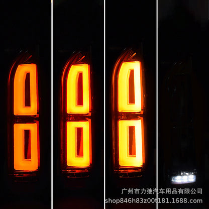 HIACE200 For Toyota Sea Lion 2005-2018 LED Tail Light Black Brake Light Turn Signal