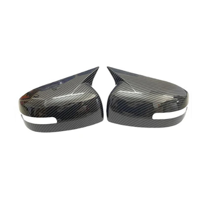 2008-16 Mitsubishi Lancer X Ex Evo Batman Style Mirror Covers Carbon Fiber