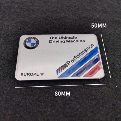 Performance Modified Car Logo Three-dimensional Metal Thin Decorative Car Sticker