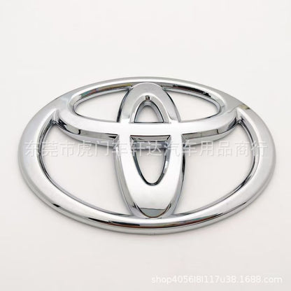 Toyota Cars Bull Head Logo Front Grill And Rear Car Logo Black And Chrome Also