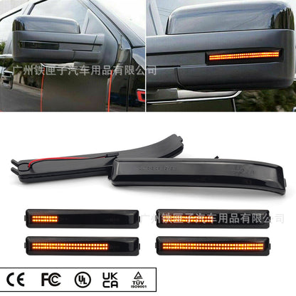 Ford Pickup Mirror Dynamic Turn Signal LED Light F150 Raptor Smoke