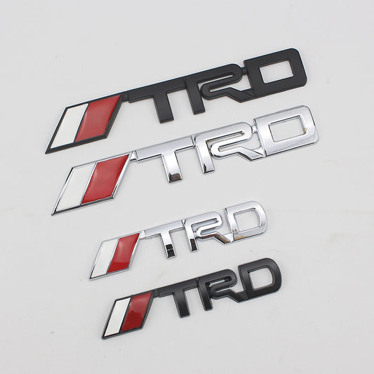 TRD Metal Small Stickers 3D Three-dimensional Car Decoration Stickers Suitable For Toyota Logo Modified Car Stickers