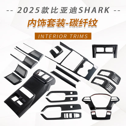 Suitable For 23 Byd Shark6 Inner Armrest Frame Steering Wheel Shark Gear Frame Air Outlet Car Interior Modification