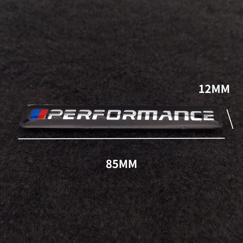 Performance Modified Car Logo Three-dimensional Metal Thin Decorative Car Sticker