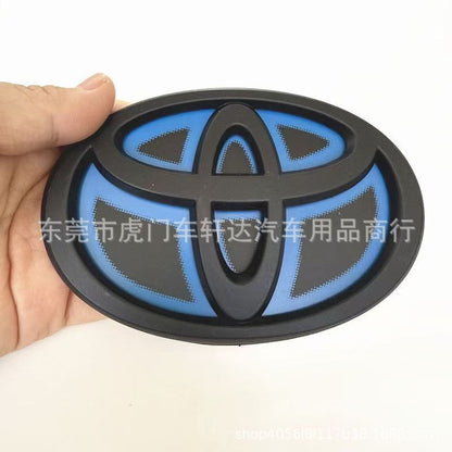 Toyota Cars Bull Head Logo Front Grill And Rear Car Logo Black And Chrome Also