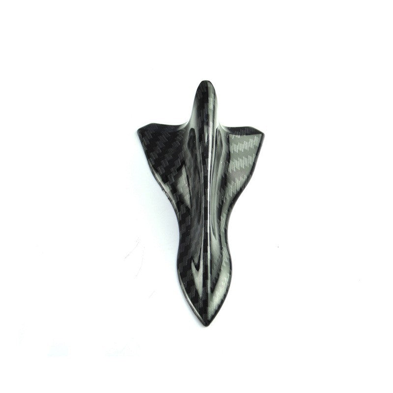 Roof Tail Glossy Black Shark Fin Universal Pointed Carbon Fiber Car Roof Modification Parts Wind Knife