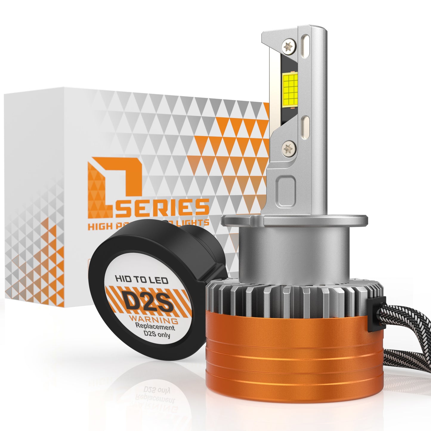 Super Bright D1S/D2S/D3S/D4S LED Headlight Conversion Kit - 6000K Pure White (Universal Fit)