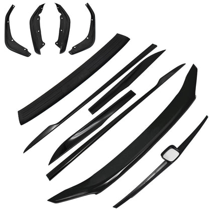 Suitable For 10Th Generation Civic Modification Parts, Door Edge Trim, Corner Spoiler, Tailgate Trim, Surround Kit