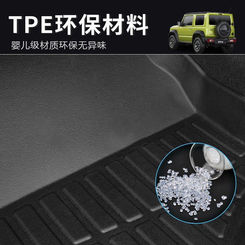 Suitable For Jiminy Suzuki Jimny TPE Foot Pad High Edge Wear-resistant Waterproof Left And Right Peptide Rudder Frame BGE Carpet Surface