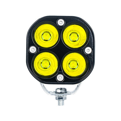 High-Brightness Four-Eye Clover Led Electric Vehicle Headlight 3inch Square Off-Road Vehicle Waterproof Modified Spotlight 4X4 Headlight