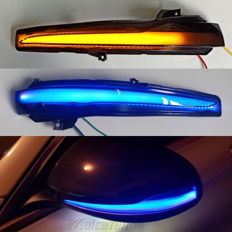 Mercedes-Benz W205 W213 W222 X253 LED Dynamic Turn Signal Rearview Mirror Running Light