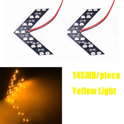 Car Rearview Mirror Turn Signal Hidden LED Turn Signal 1210/3528 14SMD LED Arrow Indicator