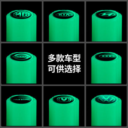 Luminous Tire Air Nozzle Cap Car Valve Cap Motorcycle Electric Car Vacuum Tire Air Nozzle Luminous Valve Core Cover