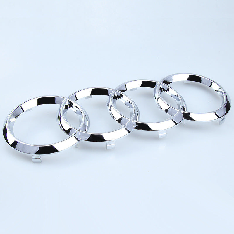 Suitable For FAW Audi 4th Ring A3A5A4LA6LQ5Q7 Middle Net Logo Tail Logo Front And Back Black Modified Car Logo