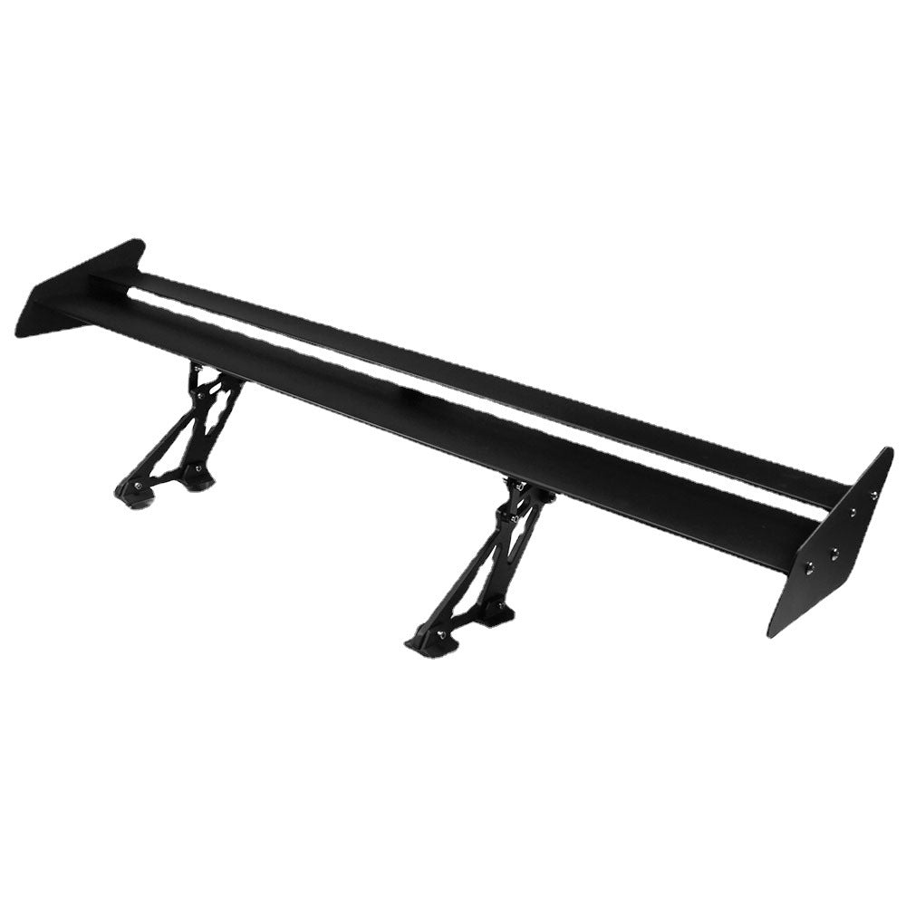 Cross-border Car Modification Punching Double-layer Metal Tail Three-compartment Car Wing Spoiler