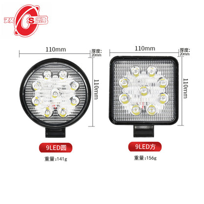 Truck LED Spotlight 12V24V Work Light Automobile Engineering Vehicle Off-road Vehicle Modified Truck Headlight Manufacturer