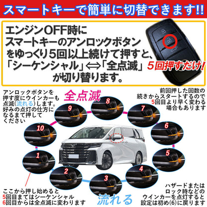 Toyota ALPHARD/VELLFIRE 40 series NOAH/VOXY 90 Series mirror indicator light