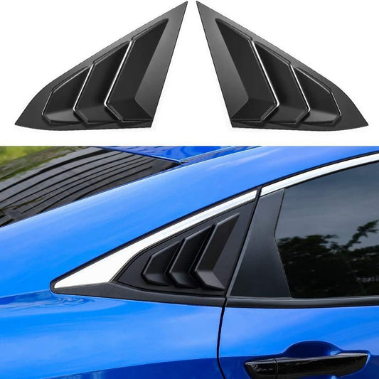 Tenth Generation Civic Rear Triangle Window Quarter Glass Louvers