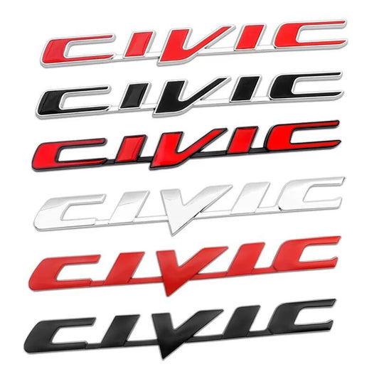 Suitable For Honda 10th Generation New CIVIC CIVIC Accord Metal Car Logo Stickers Rear Trunk Car Logo Decorative Stickers Modification