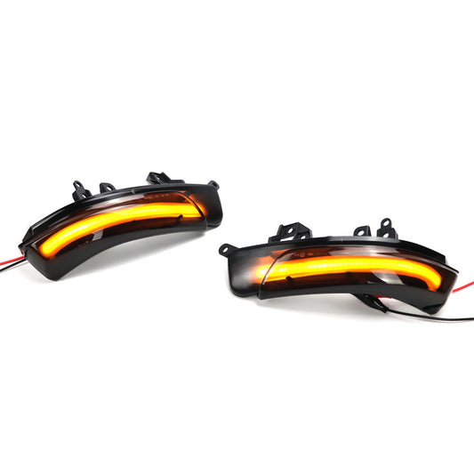 Toyota Prius, Reiz, Wish, Crown, Avalon, Mark-X, Camry (ASIA) Dragon Black Flowing Water Side Mirror Turn Signal Light