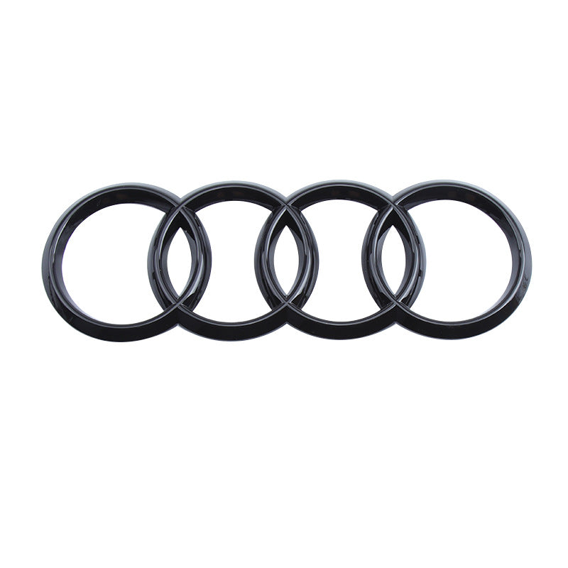 Suitable For FAW Audi 4th Ring A3A5A4LA6LQ5Q7 Middle Net Logo Tail Logo Front And Back Black Modified Car Logo