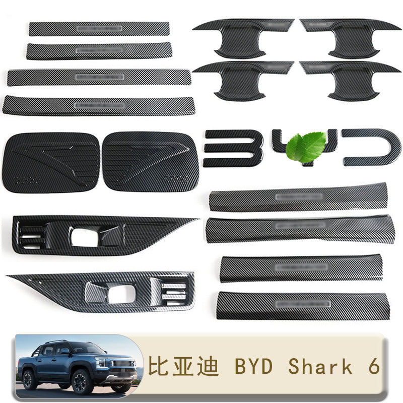 Suitable For Byd Shark Byd Shark 6 Fog Light Frame Fuel Tank Cover Threshold Strip Car Logo Door Bowl Car