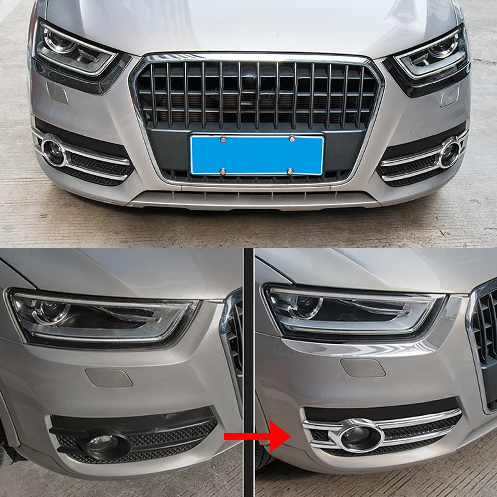 Audi Q3 Front Fog Lamp Cover Chrome Model 2013-2016
