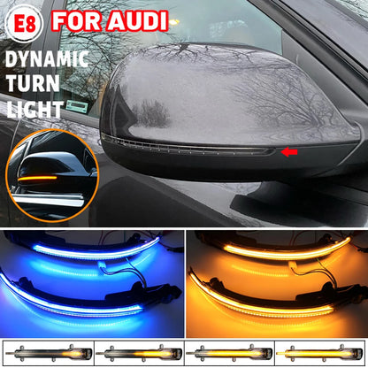 Audi Q5 Q7 SQ5 SQ7 8R Side Mirror NEON Light Flowing Water Turn Signal