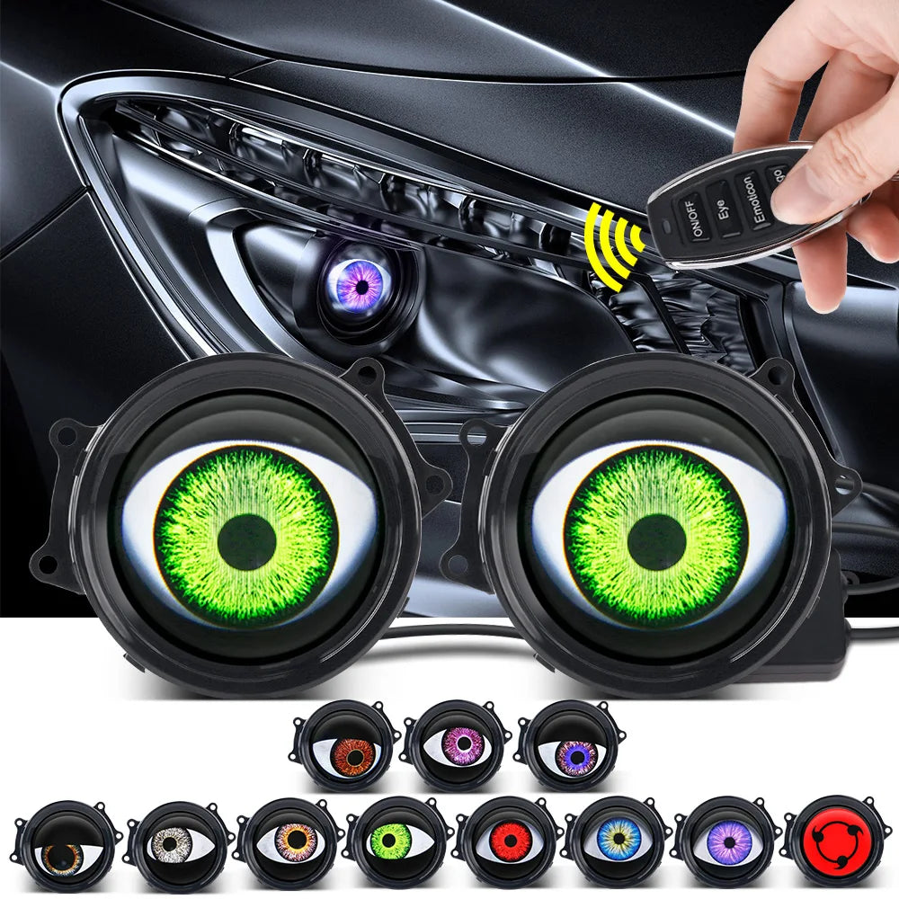 Devil Eye Modified Dynamic Light LED Headlight Lens