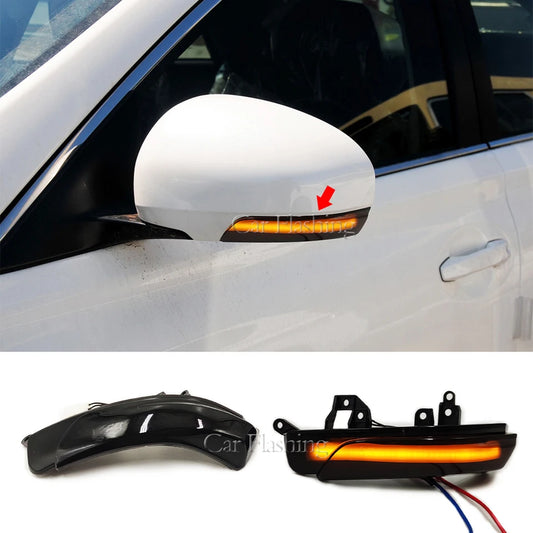 Toyota Prius, Reiz, Wish, Crown, Avalon, Mark-X, Camry (ASIA) Dragon Black Flowing Water Side Mirror Turn Signal Light