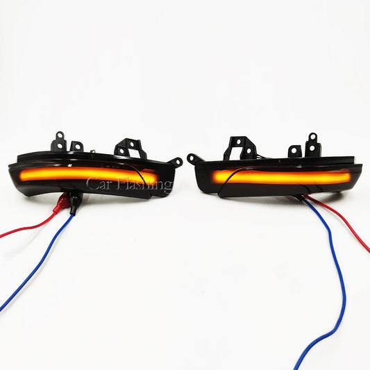 Toyota Prius, Reiz, Wish, Crown, Avalon, Mark-X, Camry (ASIA) Dragon Black Flowing Water Side Mirror Turn Signal Light