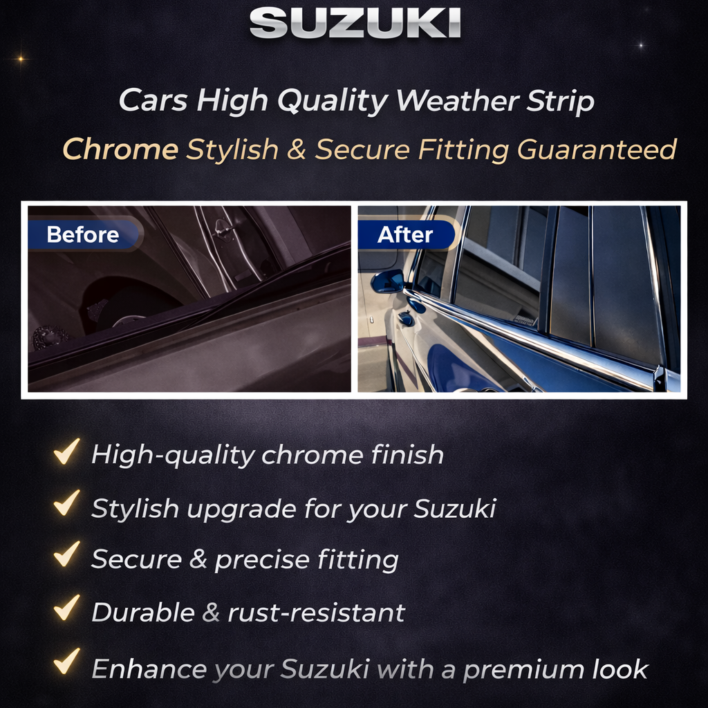 window trim chrome steel strips set by qazichrome.com