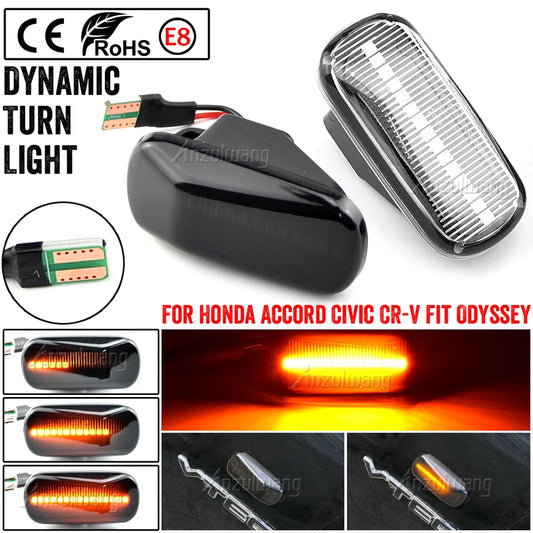 Honda Accord Civic Acura CR-V Fit Jazz Odyssey LED Flowing Water Fender Side Light