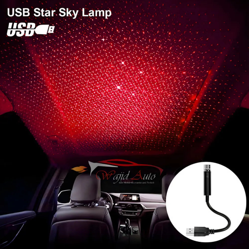 Cross-border Special For Roof Star Atmosphere Light Romantic USB Night Atmosphere Light Car Home Projector Galaxy Light