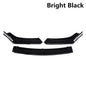 Front cannard spliter Front Lip  Modification Parts Sedan Hatchback Carbon Fiber Pattern Four-segment Front Universal Shovel