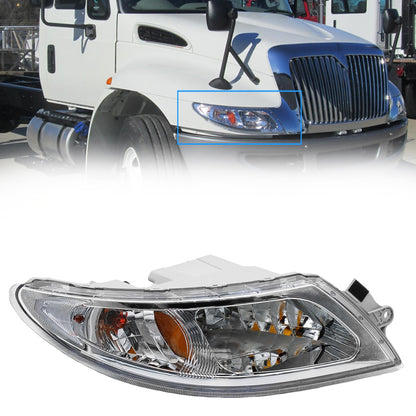 International 4300 Headlight Assembly Pair - Upgrade with 9007 Blaze LED Bulbs (Left & Right)