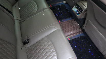 Baby's Breath Shaped Fiber Optic Light Car Foot Mat