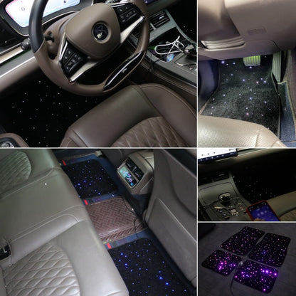 Baby's Breath Shaped Fiber Optic Light Car Foot Mat