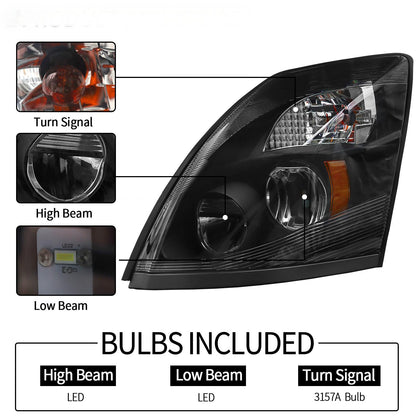 2004-2014, VOLVO TRUCK VNLL Headlamp LED