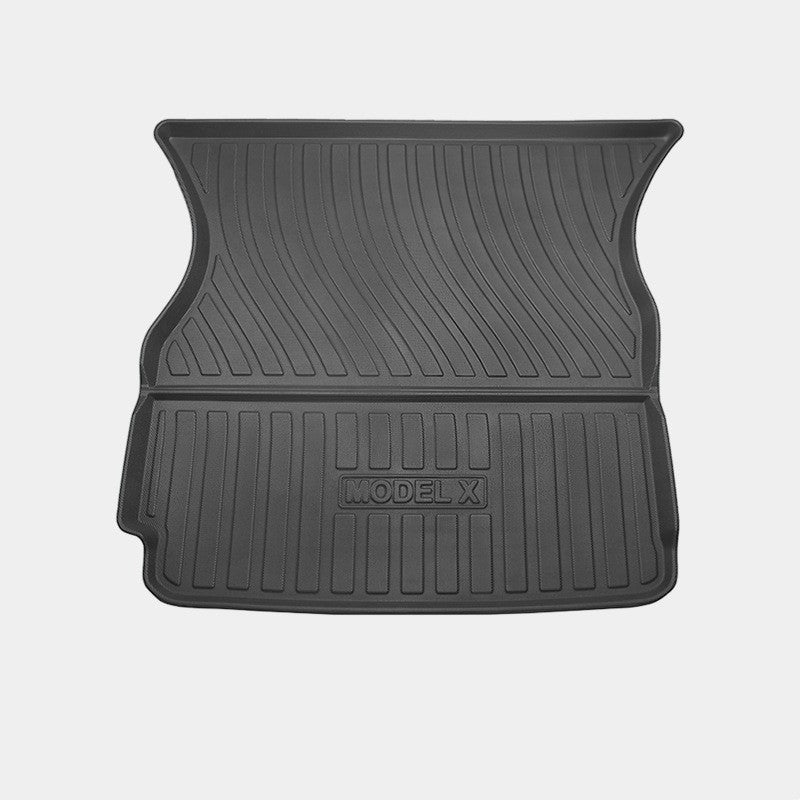 TESLA Left And Right Rudder Waterproof TPE Special Car Trunk Pad