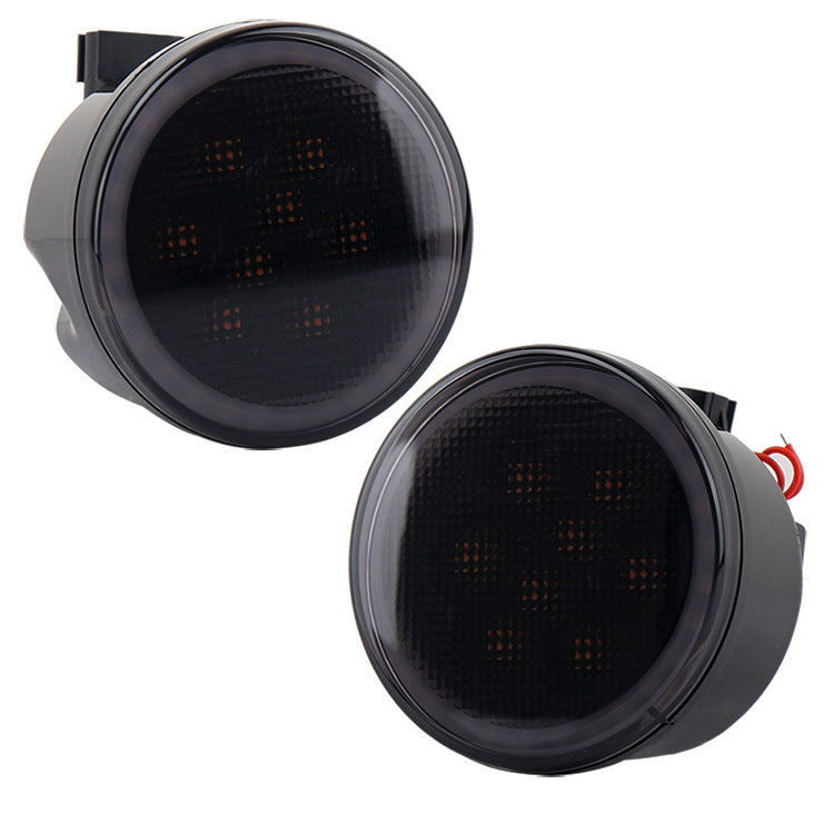JEEP Wrangler Modified LED Car Center Grid Lights Turn Signal Warning Wide Signal Lights