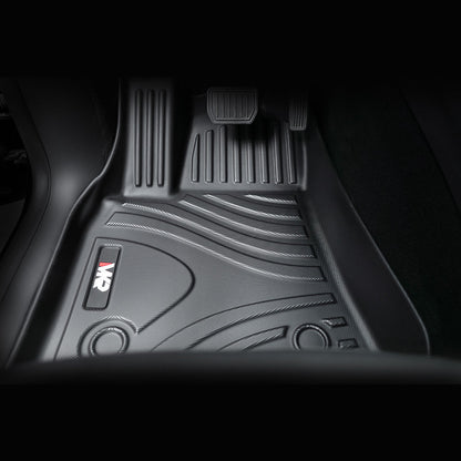 High Quality TPE Floor Mats For Tesla Model Y 2021-2022 Model 3 2023-2025 - Waterproof, Anti-Slip, 6 PCS Set