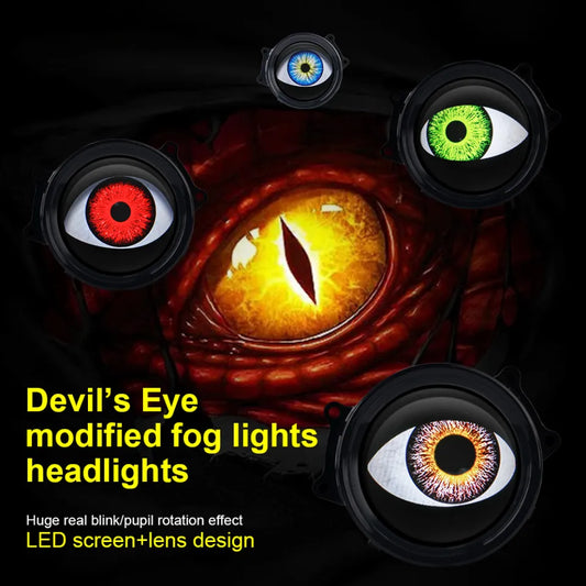 Devil Eye Modified Dynamic Light LED Headlight Lens